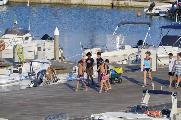 Italie Sicile Méditerranée Marina Ragusa Province Raguse Juin 2019 Personnes — Photo