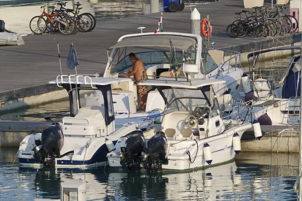 Italien Sicilien Medelhavet Marina Ragusa Provinsen Ragusa Juli 2019 Människor — Stockfoto