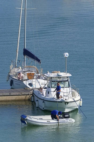 Italien Sizilien Mittelmeer Marina Ragusa Provinz Ragusa Juli 2019 Menschen — Stockfoto