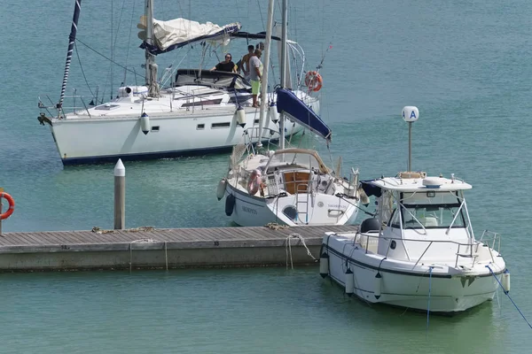 Italien Sizilien Mittelmeer Marina Ragusa Provinz Ragusa Juli 2019 Menschen — Stockfoto