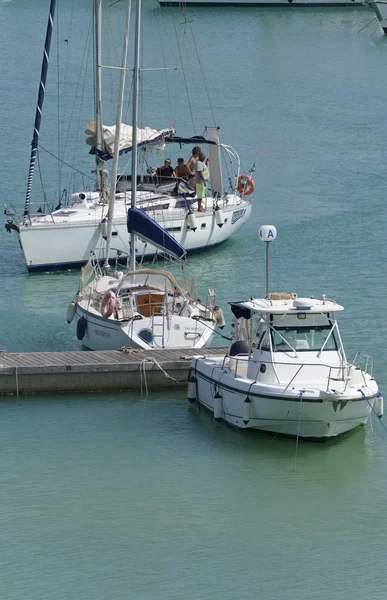 Italien Sicilien Medelhavet Marina Ragusa Provinsen Ragusa Juli 2019 Människor — Stockfoto