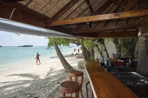 Tajlandia Koh Samui Wyspa Samui Widok Lokalny Bar Przy Plaży — Zdjęcie stockowe