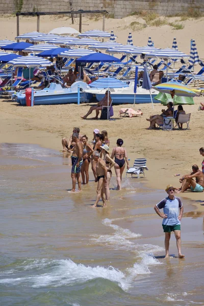 Olaszország Szicília Földközi Tenger Déli Homokos Tengerpart Cava Alica Ragusa — Stock Fotó