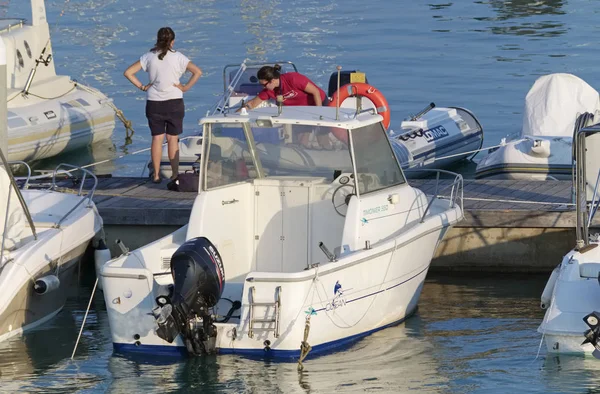 Italie Sicile Méditerranée Marina Ragusa Province Raguse Juillet 2019 Personnes — Photo