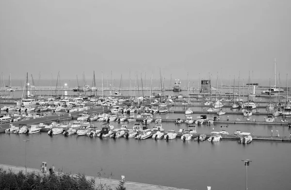 Italien Sicilien Medelhavet Marina Ragusa Provinsen Ragusa Juli 2019 Motorbåtar — Stockfoto