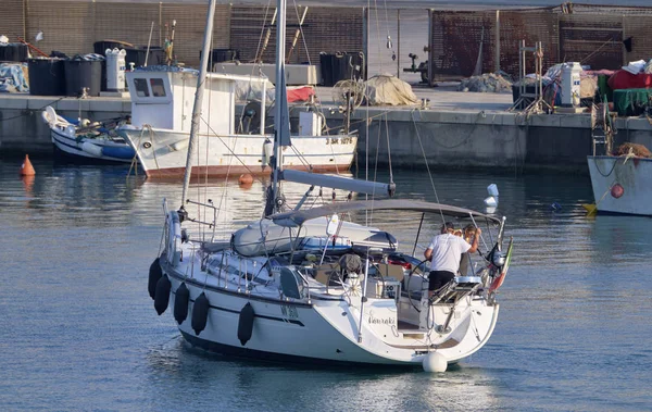 Talya Sicilya Akdeniz Marina Ragusa Ragusa Eyaleti Temmuz 2019 Limanda — Stok fotoğraf