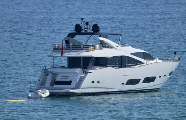 Italien Sizilien Mittelmeer Marina Ragusa Provinz Ragusa Juli 2019 Luxusjacht — Stockfoto
