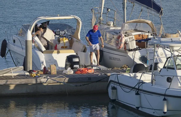 Włochy Sycylia Morze Śródziemne Marina Ragusa Prowincja Ragusa Lipca 2019 — Zdjęcie stockowe