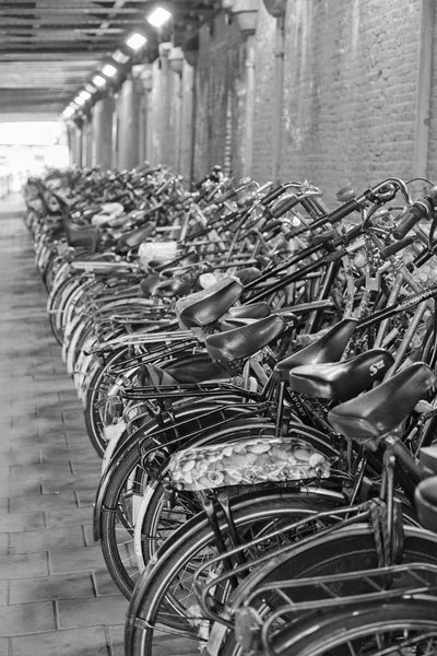 Holanda Ámsterdam Octubre 2011 Estacionamiento Bicicletas Cerca Estación Central Editorial —  Fotos de Stock