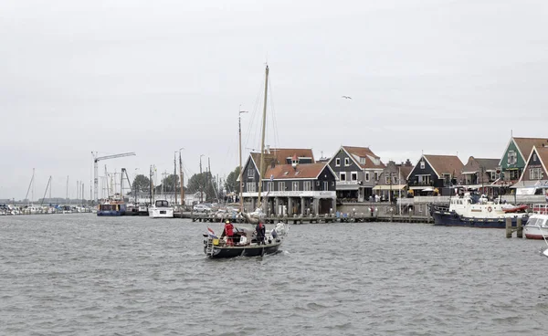 Hollanda Volendam Amsterdam Ekim 2011 Liman Köyün Panoramik Görünümü Editörden — Stok fotoğraf