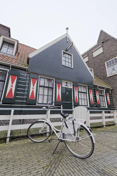 Hollande Vollendam Amsterdam Octobre 2011 Façade Une Ancienne Maison Privée — Photo