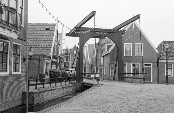 Holland Edam Amsterdam Oktober 2011 Old Mobile Bridge Vattenkanal Redaktionell — Stockfoto