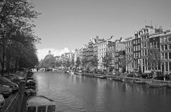 Holland Amsterdam Ocrober 2011 View One Many Canals Facades Old — Stock Photo, Image