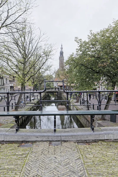 Holland Wioska Edam Amsterdam Października 2011 Widok Miasteczko Starego Mostu — Zdjęcie stockowe