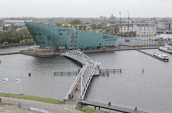 Hollanda Amsterdam Ekim 2011 Nemo Müzesi Görünümü Hollanda Nın Büyük — Stok fotoğraf