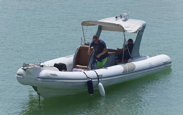 Italien Sizilien Mittelmeer Marina Ragusa Provinz Ragusa August 2019 Menschen — Stockfoto