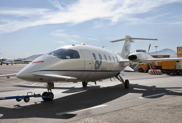 Italia Roma Aeroportul Internațional Ciampino Iulie 2010 Avion Executiv Pistă — Fotografie, imagine de stoc