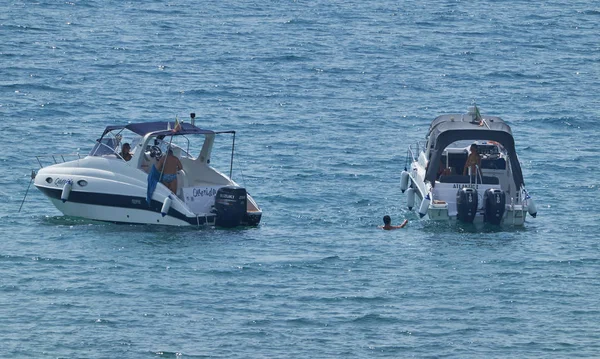 Italien Sicilien Medelhavet Marina Ragusa Provinsen Ragusa Augusti 2019 Människor — Stockfoto