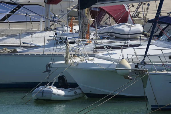 Italien Sizilien Mittelmeer Marina Ragusa Provinz Ragusa September 2019 Luxusyachten — Stockfoto