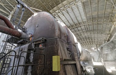 İtalya, Spoleto, bir çimento fabrikasının yüksek fırın