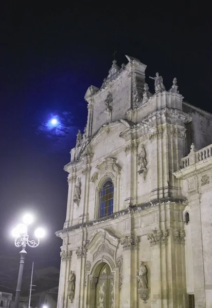 Itália Sicília Scicli Província Ragusa Igreja Madonna Del Carmine Fachada — Fotografia de Stock