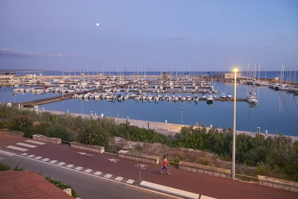 Italy Sicily Mediterranean Sea Marina Ragusa September 2019 Boats Luxury — Stock Photo, Image