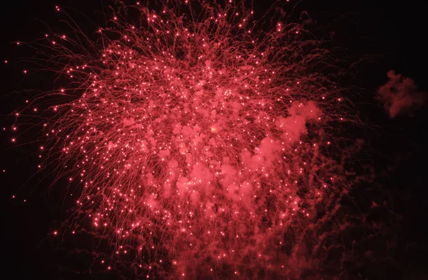 Italien Sizilien Marina Ragusa Provinz Ragusa Feuerwerk Der Nacht — Stockfoto
