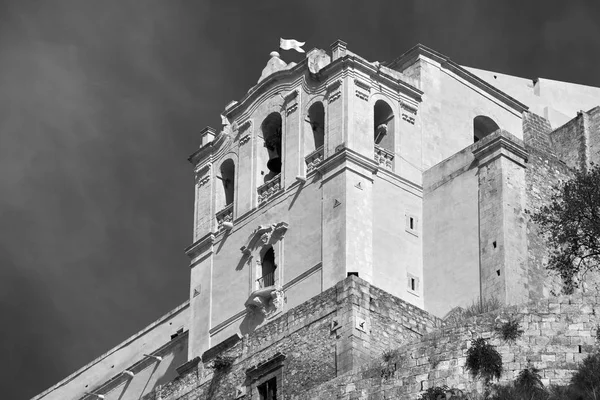 Itália Sicília Scicli Província Ragusa Vista Para Barroco Convento Santa — Fotografia de Stock