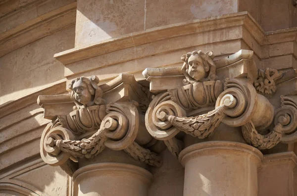 Италия Сицилия Шикли Провинция Рагуза Фасад Церкви Иоанна Стиле Барокко — стоковое фото