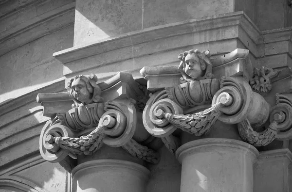 Italy Sicily Scicli Ragusa Province John Baroque Church Facade 18Th — Stock Photo, Image