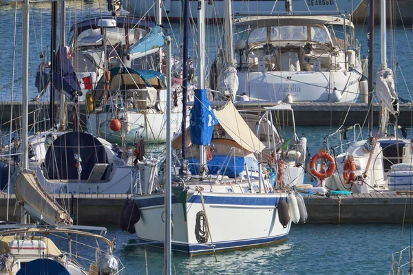 Italien Sizilien Mittelmeer Marina Ragusa Provinz Ragusa September 2019 Luxusyachten — Stockfoto