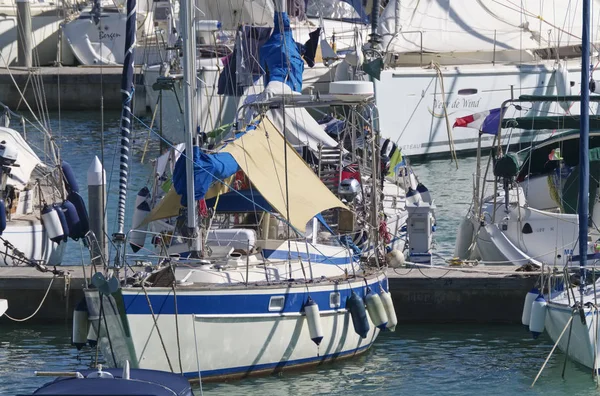 Talya Sicilya Akdeniz Marina Ragusa Ragusa Eyaleti Eylül 2019 Limanda — Stok fotoğraf