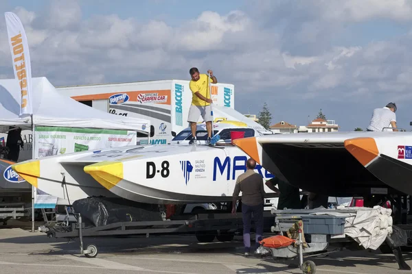 Itália Sicília Marina Ragusa Província Ragusa Outubro 2019 Campeonato Offshore — Fotografia de Stock