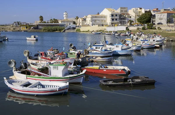 Talya Sicilya Scoglitti Ragusa Eyaleti Eylül 2019 Balıkçı Sicilya Tahtadan — Stok fotoğraf