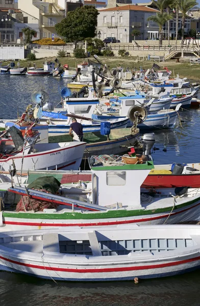 Italia Sicilia Scoglitti Provincia Ragusa Settembre 2019 Pescatori Pescherecci Siciliani — Foto Stock