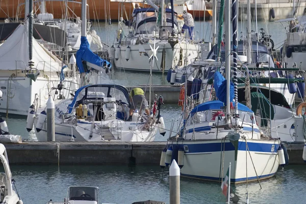 Italien Sizilien Mittelmeer Marina Ragusa Provinz Ragusa Oktober 2019 Menschen — Stockfoto