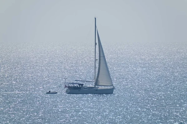 Italien Sizilien Mittelmeer Segelboot — Stockfoto