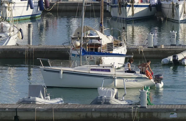 Italien Sizilien Mittelmeer Marina Ragusa Provinz Ragusa Oktober 2019 Menschen — Stockfoto