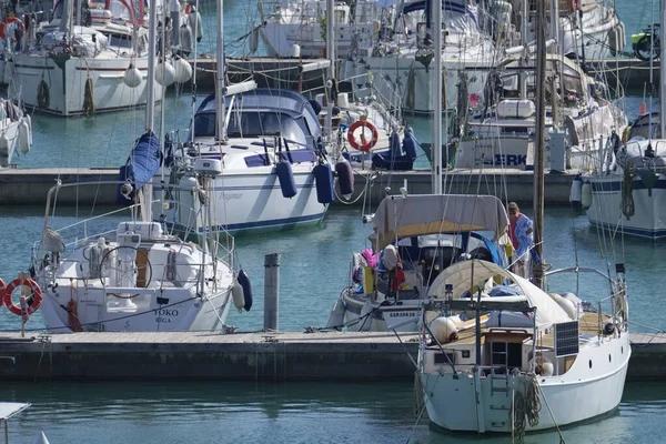Włochy Sycylia Morze Śródziemne Marina Ragusa Prowincja Ragusa Października 2019 — Zdjęcie stockowe