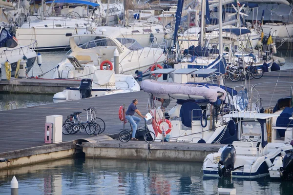 Włochy Sycylia Morze Śródziemne Marina Ragusa Prowincja Ragusa Października 2019 — Zdjęcie stockowe