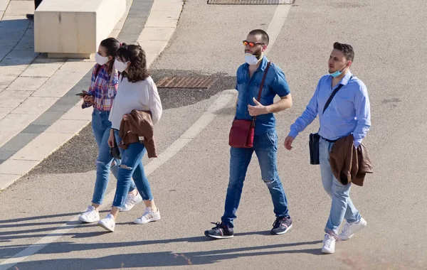 Italy Sicily Marina Ragusa Ragusa Province May 2020 Young People — Stock Photo, Image