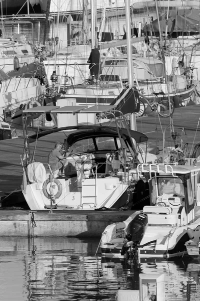 Talya Sicilya Akdeniz Marina Ragusa Ragusa Eyaleti Haziran 2020 Limandaki — Stok fotoğraf