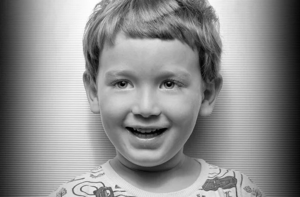 Anos Idade Masculino Criança Estúdio Retrato — Fotografia de Stock