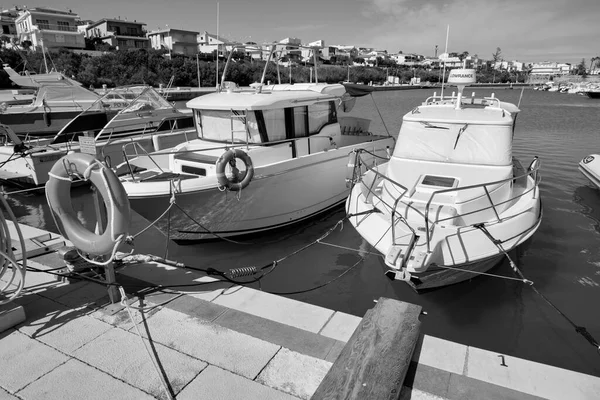 Italien Sizilien Mittelmeer Marina Ragusa Provinz Ragusa Juni 2020 Luxusyachten — Stockfoto