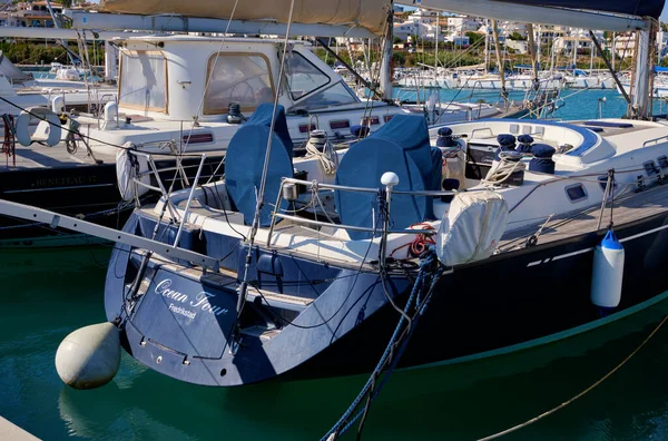 Italien Sizilien Mittelmeer Marina Ragusa Provinz Ragusa Juni 2020 Luxusyachten — Stockfoto