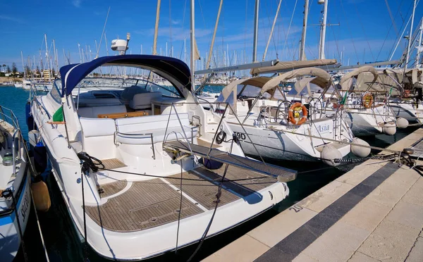 Italien Sizilien Mittelmeer Marina Ragusa Provinz Ragusa Juni 2020 Luxusyachten — Stockfoto