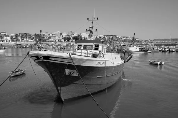 Ιταλία Μεσόγειος Θάλασσα Σικελία Σκογκλίτι Επαρχία Ragusa Ξύλινα Αλιευτικά Σκάφη — Φωτογραφία Αρχείου
