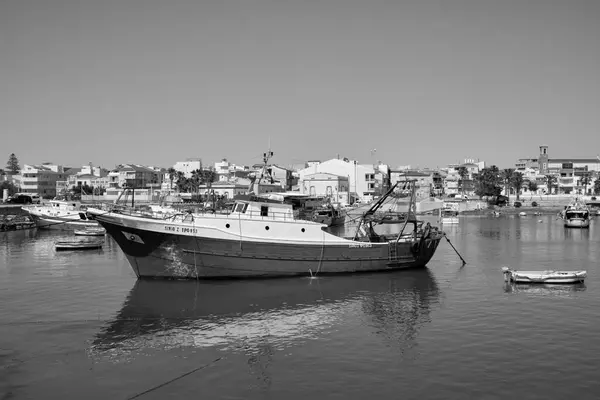 Italia Mar Mediterráneo Sicilia Scoglitti Provincia Ragusa Barcos Pesqueros Madera —  Fotos de Stock