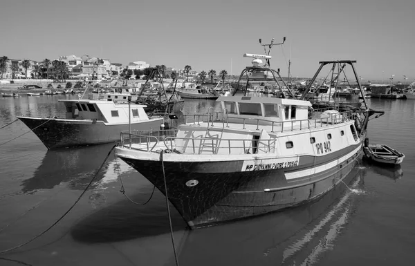 Italia Mar Mediterraneo Sicilia Scoglitti Provincia Ragusa Giugno 2020 Pescherecci — Foto Stock