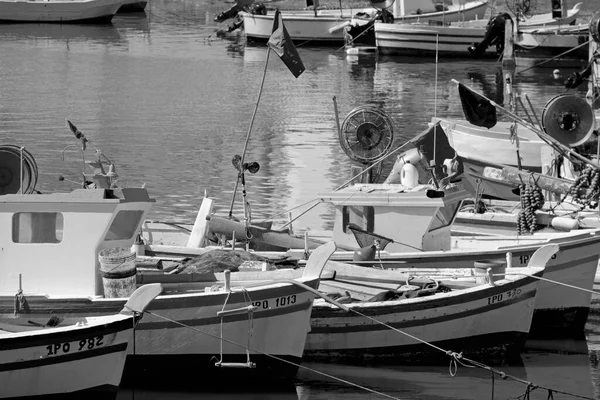 Italy Sicily Scoglitti Ragusa Province June 2020 Sicilian Wooden Fishing — стоковое фото